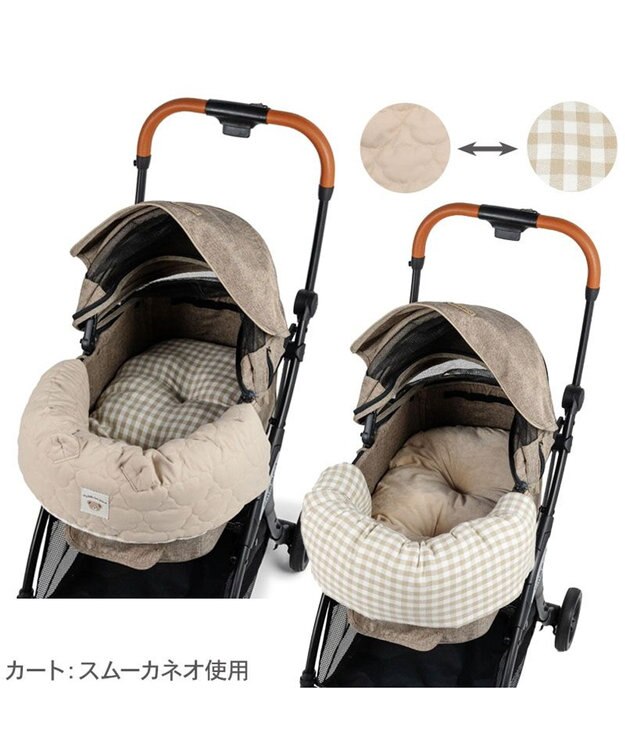 PET PARADISE ペットパラダイス くまちゃん キルト カート用 クッション ベージュ