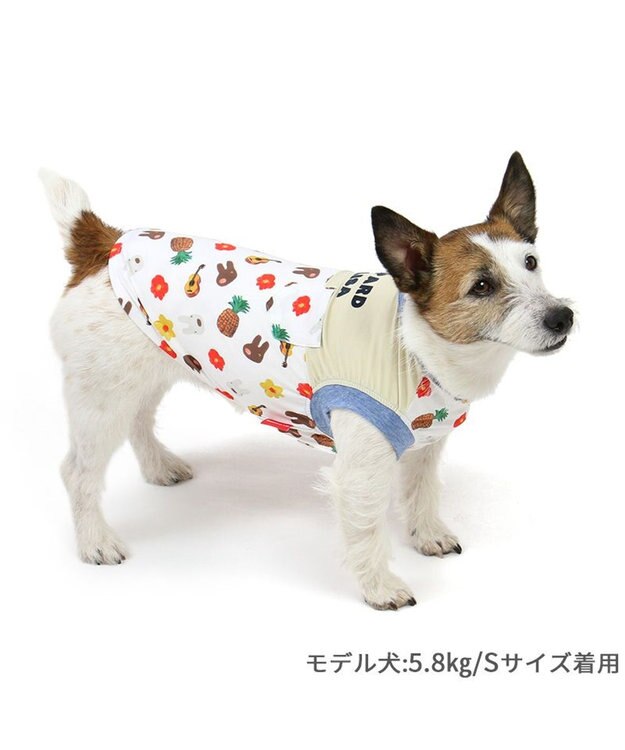 PET PARADISE リサとガスパール エコメイド 天竺 Tシャツ  《アロハ柄》 小型犬 アロハ柄