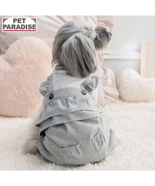 PET PARADISE ペットパラダイス ノエル パンツつなぎ 小型犬 グレー