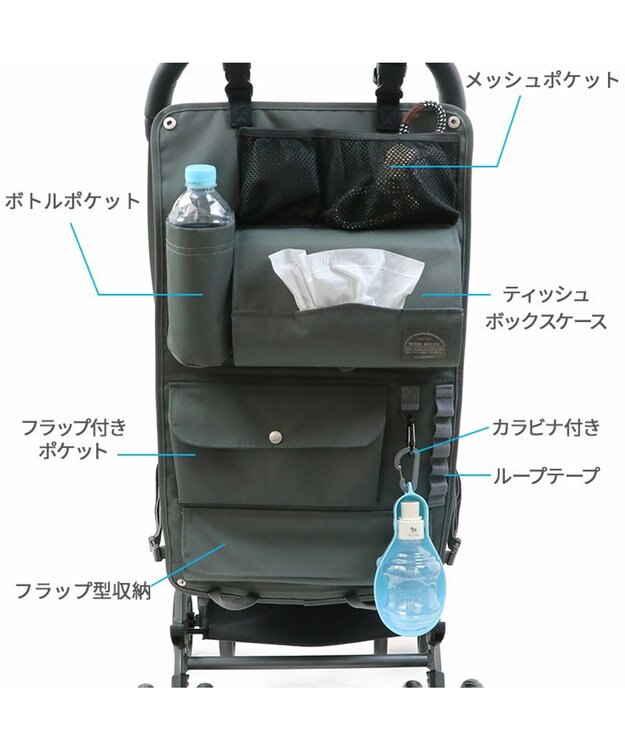 PET PARADISE コーデュラ オーガナイザー  ペットカート用品 グレー