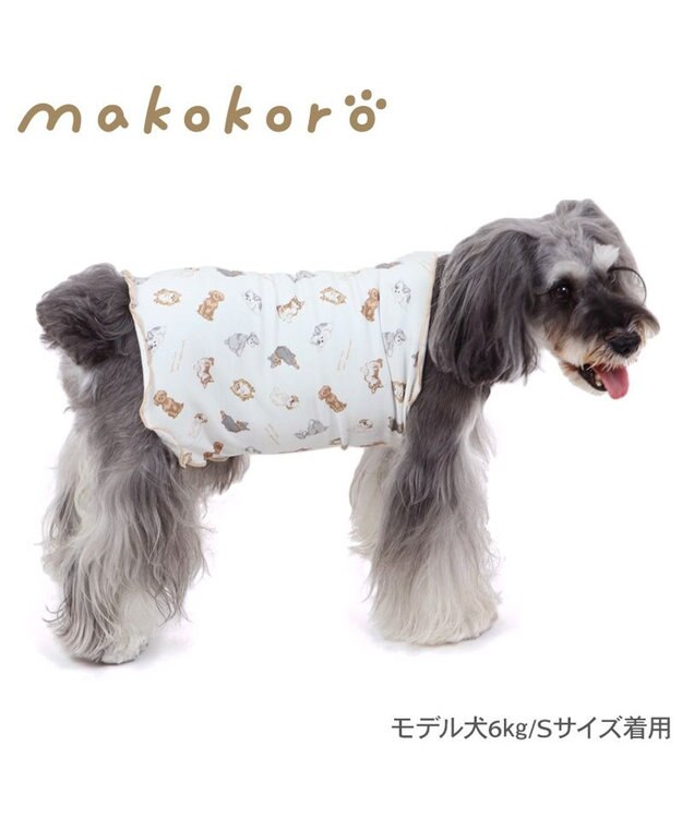 PET PARADISE ペットパラダイス makokoro ペティヒート 腹巻 小型犬 白～オフホワイト
