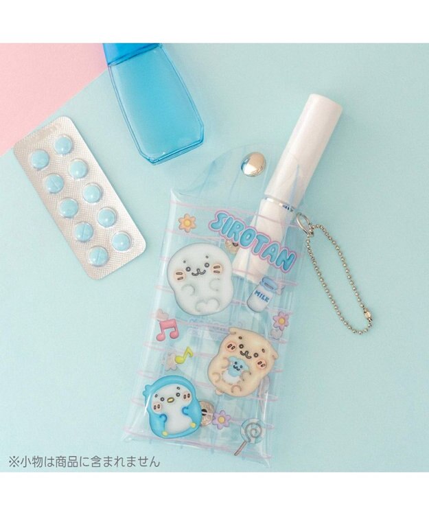 Mother garden しろたん クリアポーチ 《ぷっくり柄》 単品 ぷっくり柄