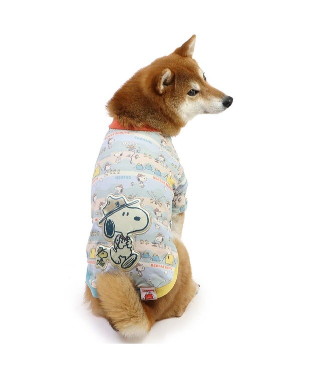 PET PARADISE スヌーピー トレーナー《キャンプ柄》 中型犬 カーキ