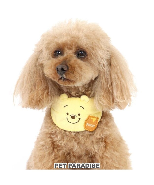 PET PARADISE ディズニー くまのプーさん 首輪 《にこにこ》【Ｓ】 黄