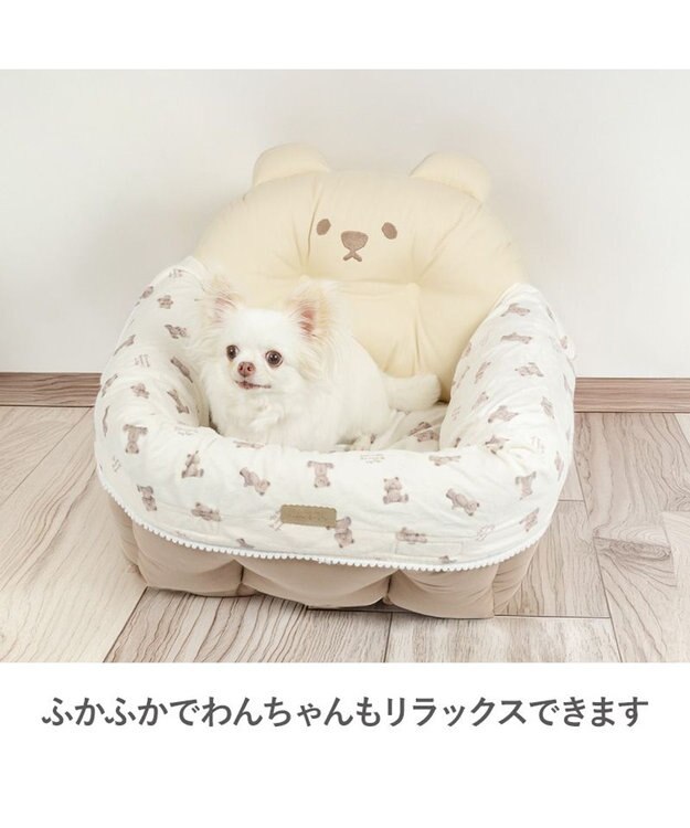PET PARADISE ペットパラダイス くまちゃん 帆布 ドライブカドラー Ｍ ブラウン