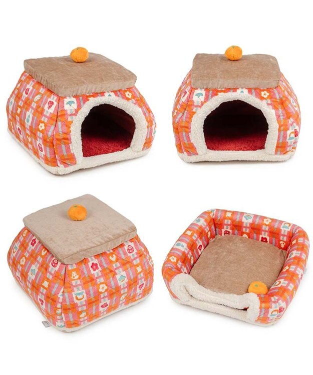 PET PARADISE ペットパラダイス ポカポカ こたつ ハウス Ｍ （40cm） レッド