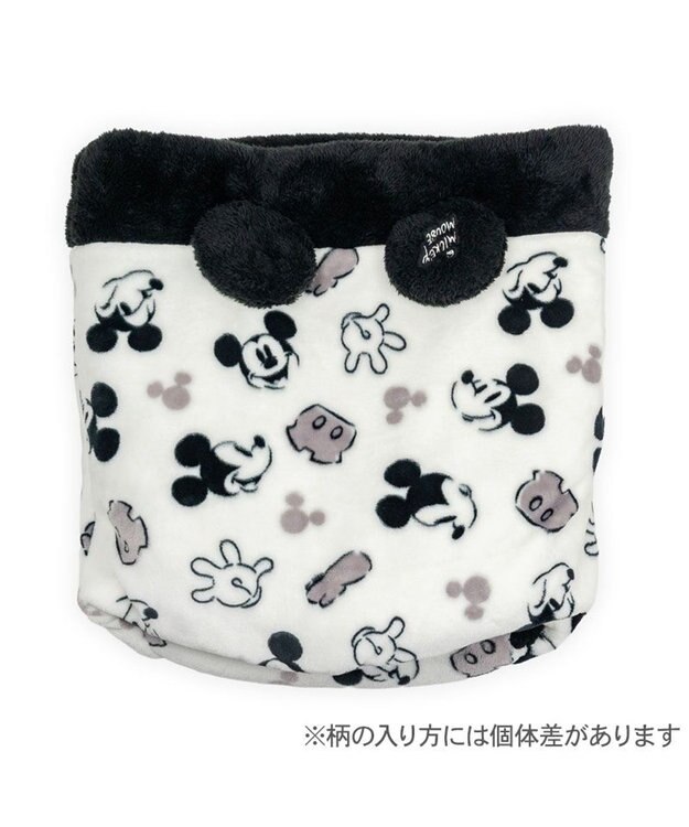 PET PARADISE ディズニー ミッキーマウス 白黒 筒型寝袋 Ｓ ブラック