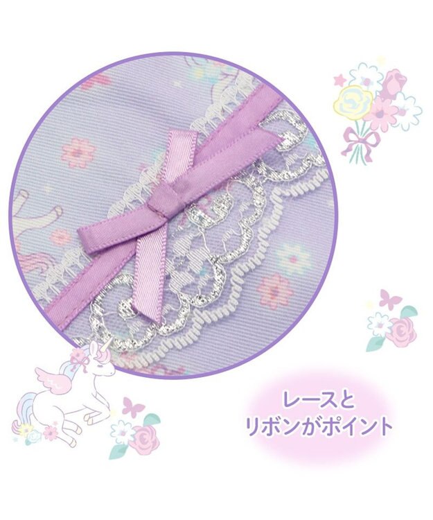 Mother garden マザーガーデン ユニコーン 巾着 《フラワー柄》  30cm×37cm フラワー柄