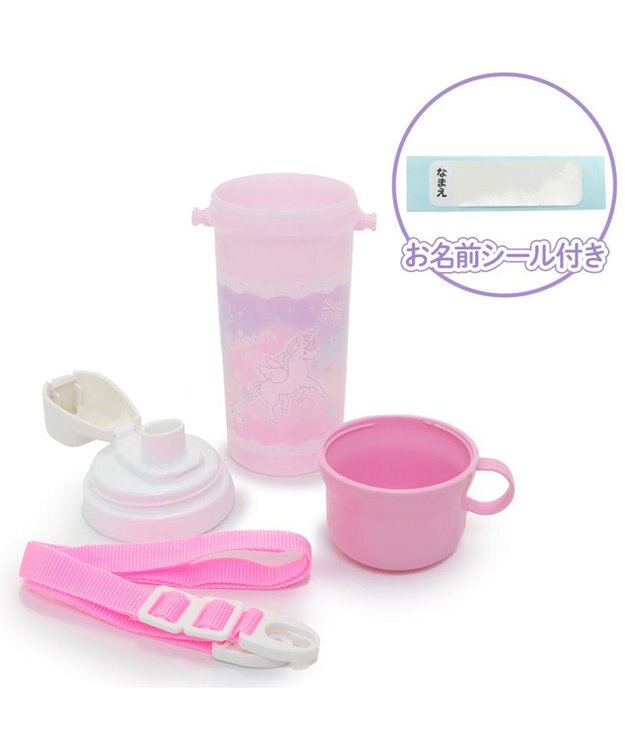 Mother garden マザーガーデン 野いちご コップ付 直飲み プラボトル 水筒 《スケッチ柄》 スケッチ柄