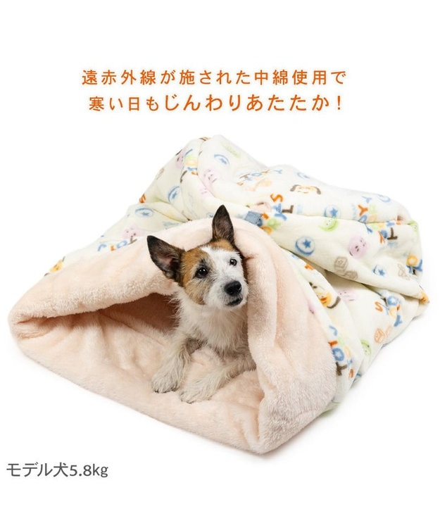 PET PARADISE ディズニー トイ・ストーリー 筒型 寝袋 《総柄》 Ｍ ホワイト