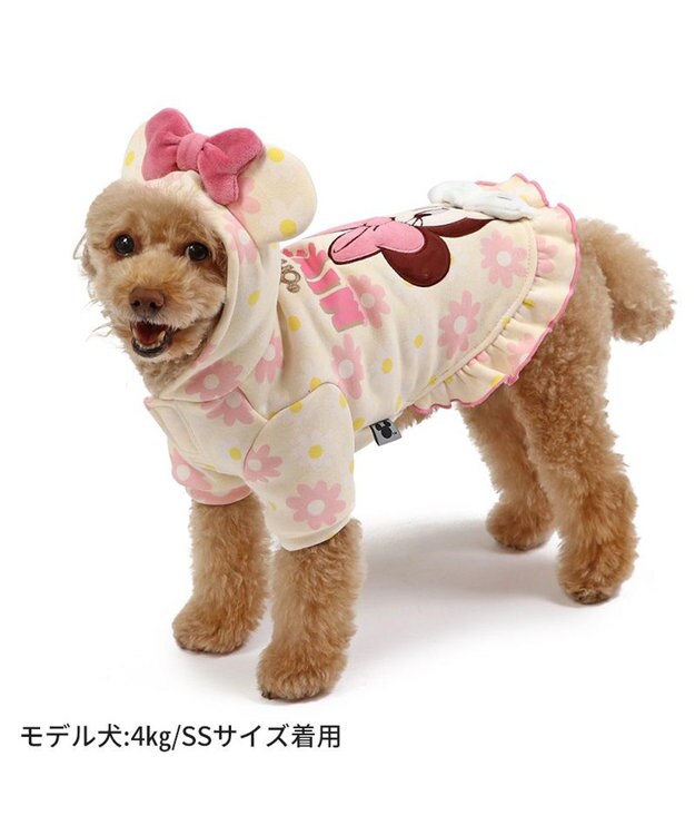 PET PARADISE ディズニー ミニーマウス  お揃いパーカー 花柄 小型犬 ミニーマウス