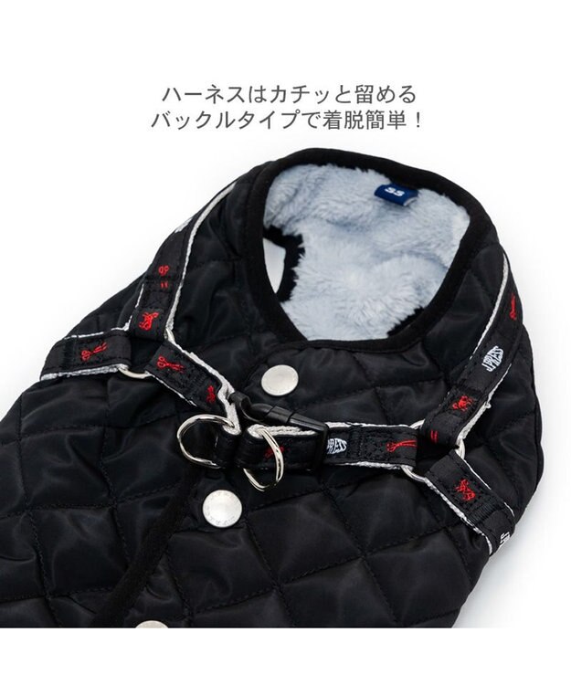 PET PARADISE J.PRESS アウターハーネス 《ブラック》 小型犬 ブラック