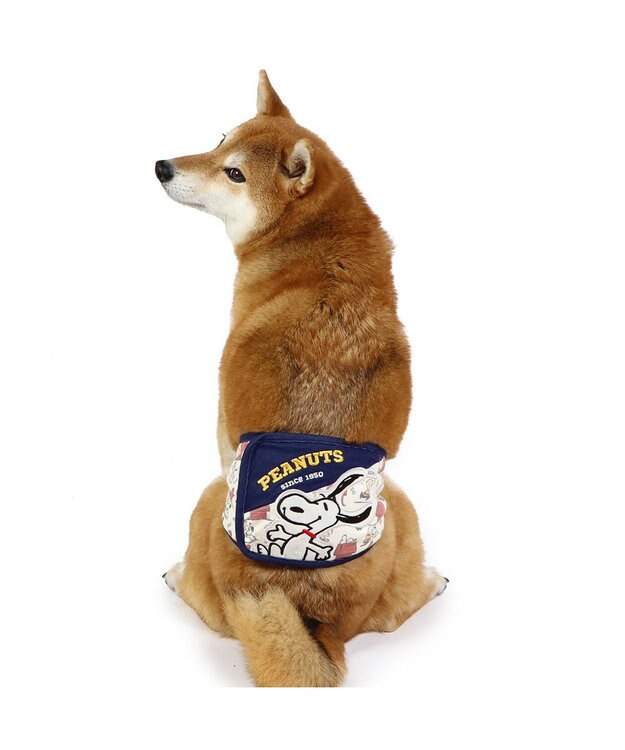 PET PARADISE スヌーピー マナーベルト 《ご機嫌柄》 中型犬 大型犬 ネイビー