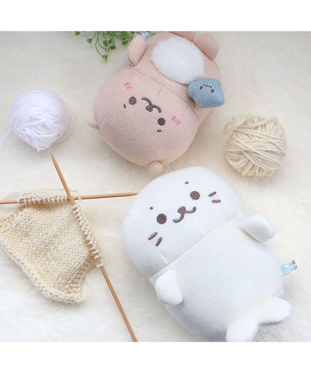 Mother garden しろたん あみぐるみ お座り マスコット 《しろたん/らっこいぬ》 単品 しろたん