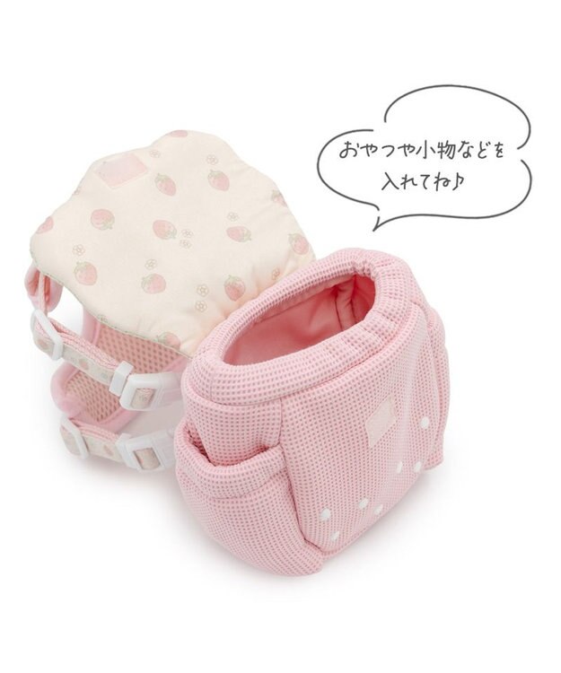 PET PARADISE ペットパラダイス リュックハーネス 《花苺》 ３Ｓ ピンク