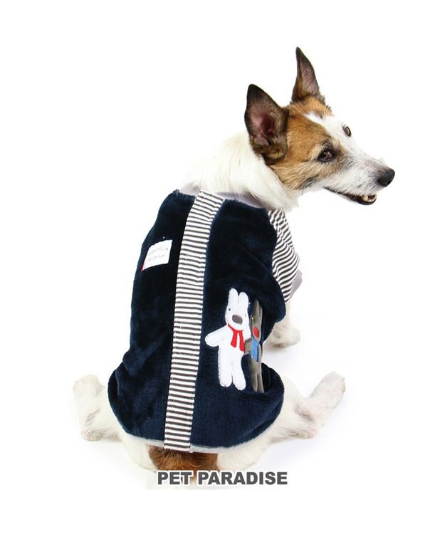 PET PARADISE リサとガスパール 背開き ベスト 小型犬 紺（ネイビー・インディゴ）