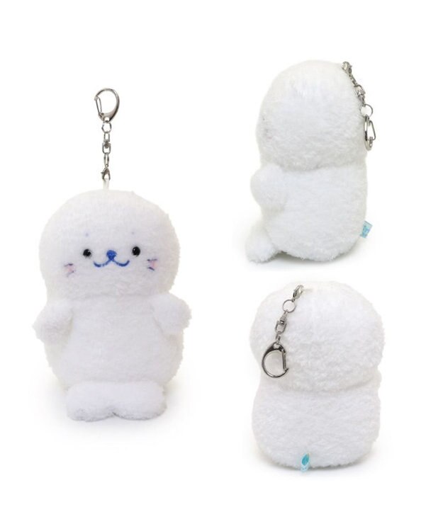 Mother garden しろたん ついたんマスコット  キーホルダー 12cm 《もふもふ 白》 単品 白