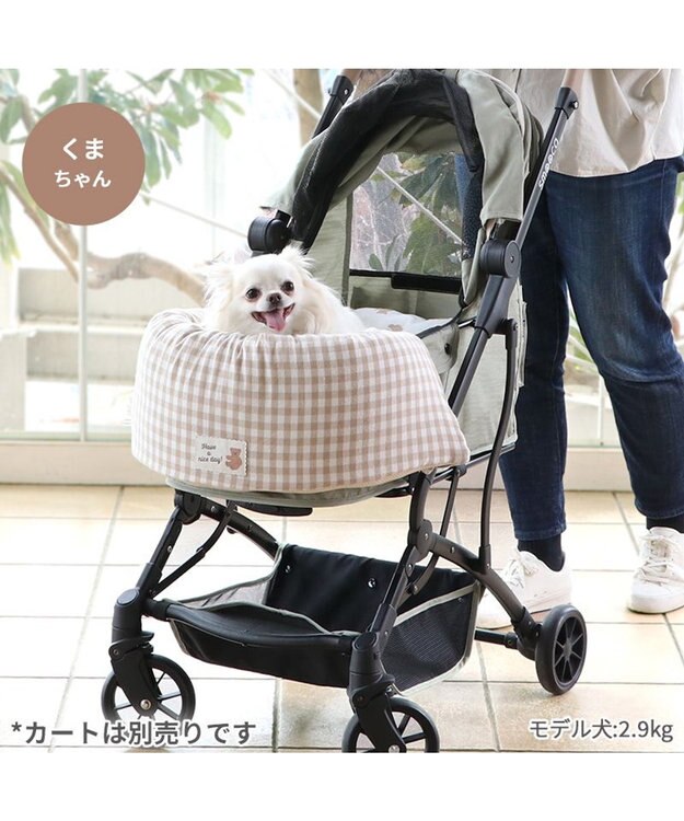 PET PARADISE ペットパラダイス クール カートクッション  《くまちゃん柄》 くまちゃん
