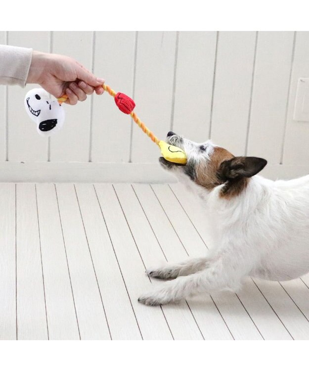 PET PARADISE スヌーピー お友達 ロープ トイ レッド