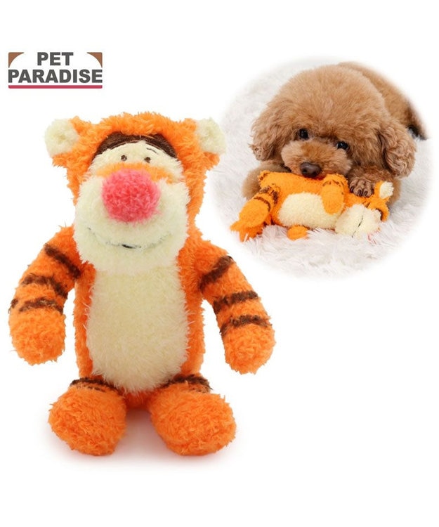 PET PARADISE ディズニー くまのプーさん ティガー ふわふわ トイ オレンジ
