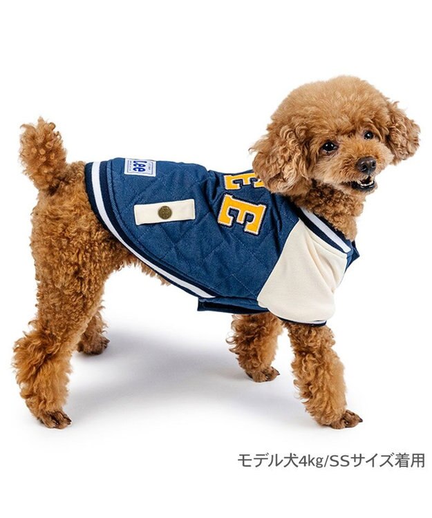 PET PARADISE Lee キルト スタジャン 小型犬 ブルー