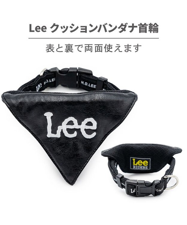 PET PARADISE Ｌｅｅ クッション バンダナ 首輪 Ｓ ブラック