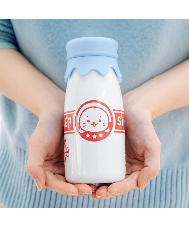 Mother garden しろたん 牛乳瓶風ステンレスボトル 《しろたん印》 ホワイト