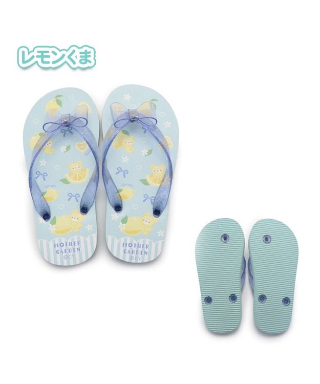 Mother garden マザーガーデン ビーチサンダル キッズ用 《 ユニコーン / レモンくま 》 レモンくま