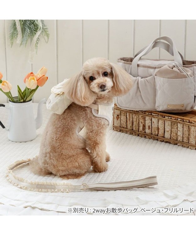 PET PARADISE ペットパラダイス キルトリュック付き ハーネス ＳＳ 小型犬 ベージュ