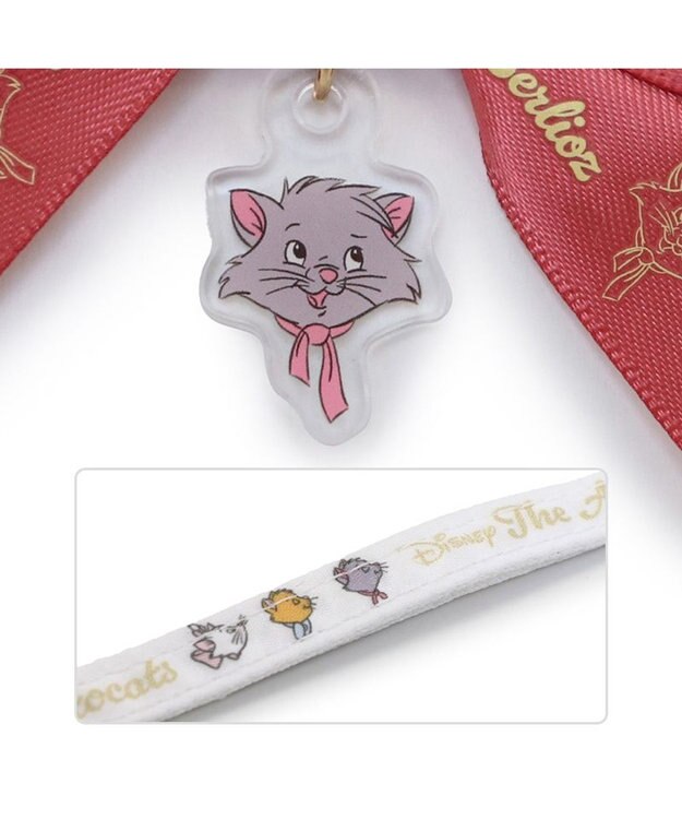 PET PARADISE ディズニー ベルリオーズ 猫首輪 S / M レッド