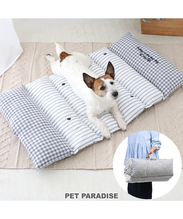 PET PARADISE ペットパラダイス ごろ寝マット 《マリン柄》 小型犬 マリン柄