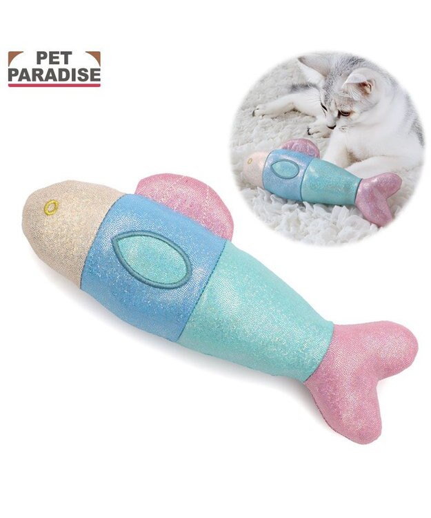 PET PARADISE ペットパラダイス 猫 キラキラお魚トイ マルチカラー