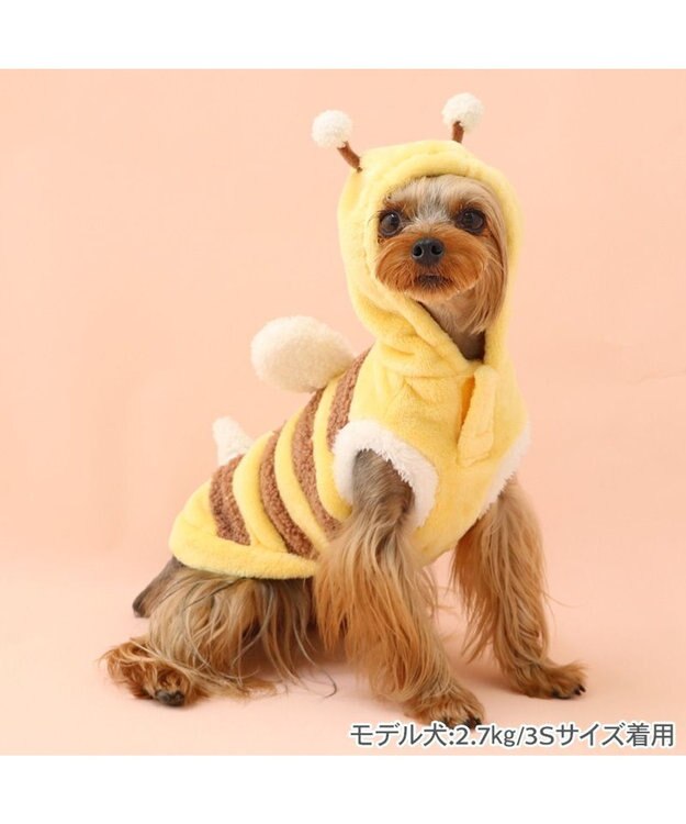 PET PARADISE ペットパラダイス もこもこ なりきり パーカー 《蜂》 小型犬 超小型犬 蜂