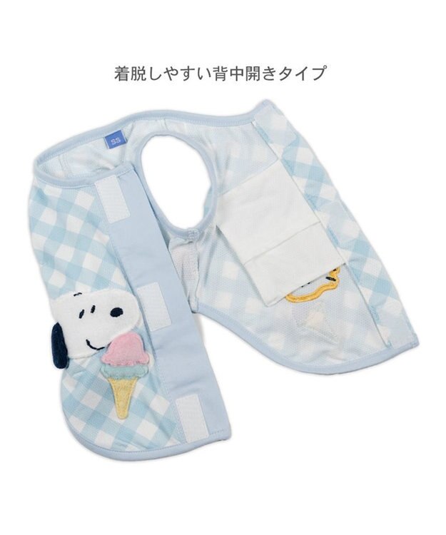 PET PARADISE スヌーピー ポケットクール タンクトップ 《アイス柄》小型犬 ホワイト×ブルー