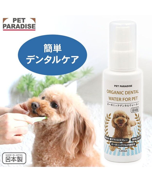 PET PARADISE オーガニック デンタルウォーター（犬・猫用） 120ｍＬ -
