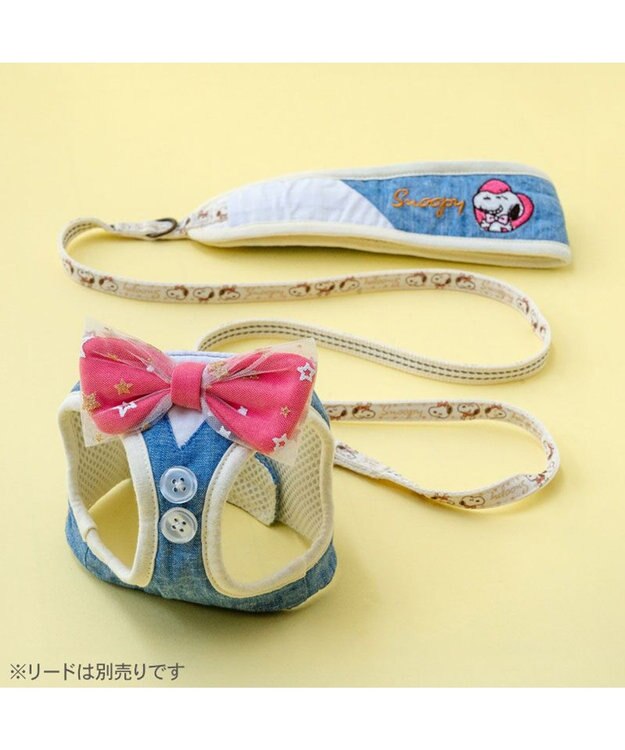 PET PARADISE スヌーピー バースデー ベストハーネス Ｍ ブルー