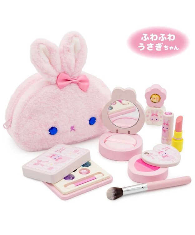 Mother garden マザーガーデン ふわふわ うさぎちゃん メイク ポーチセット ピンク