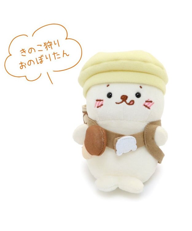 Mother garden しろたん マスコットキーホルダー ついたん 12cm 《しろっぺ  / きのこ狩りおのぼりたん 》 【単品】 おのぼりたん