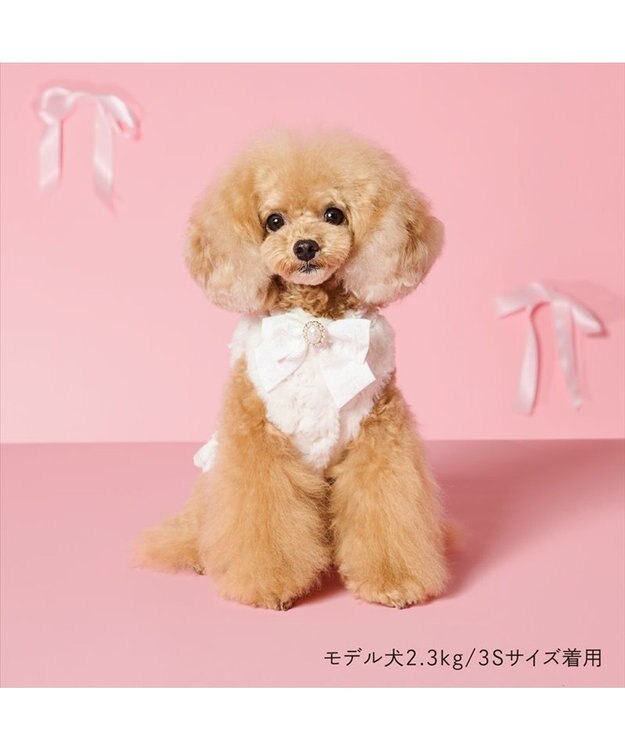 PET PARADISE cherircouture パールリボン ベスト 《ホワイト》 小型犬 ホワイト