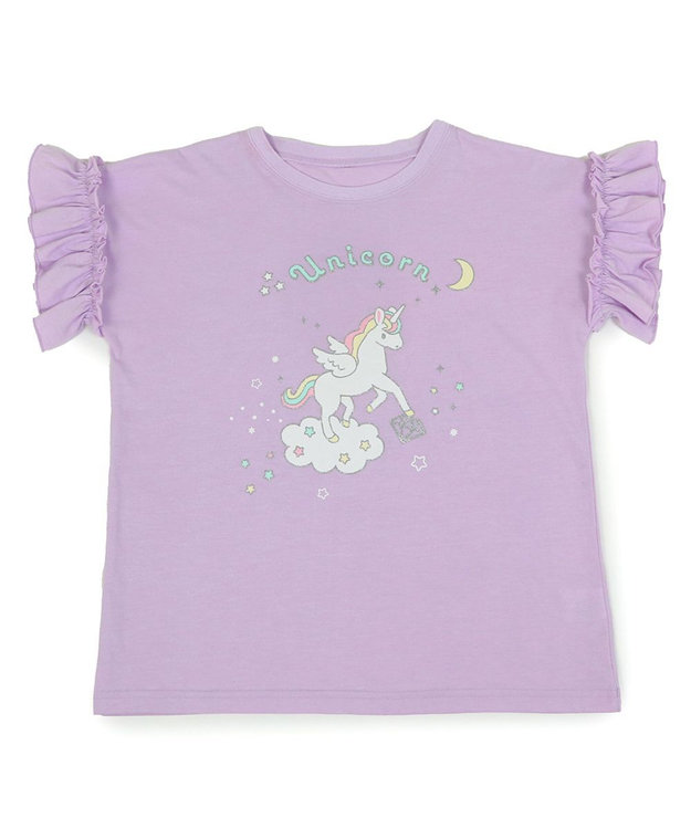 Mother garden マザーガーデン フリル袖 Ｔシャツ Ｍ/L サイズ 100～120cm 120～140cm 《ユニコーン/野いちご》 ユニコーン