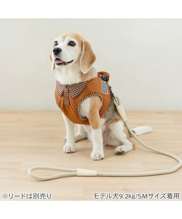 PET PARADISE ペットパラダイス ツイルベストハーネス Ｌ ブラウン