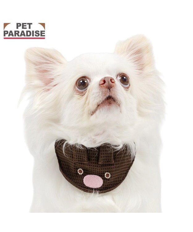 PET PARADISE リサとガスパール スタイ首輪 《ガスパール》 ＳＳ ブラウン