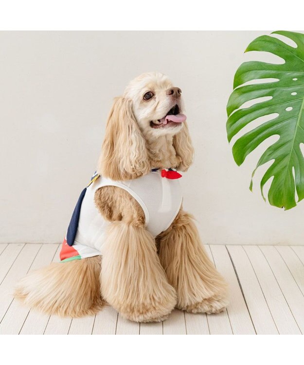 PET PARADISE スヌーピー 脇開き ポケットクール タンクトップ 中型犬 大型犬 ホワイト