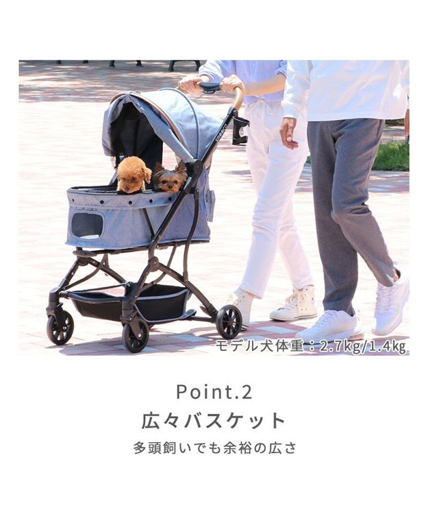 PET PARADISE smooca コンパクト ペットカート 《スモーキーピンク》 スモーキーピンク