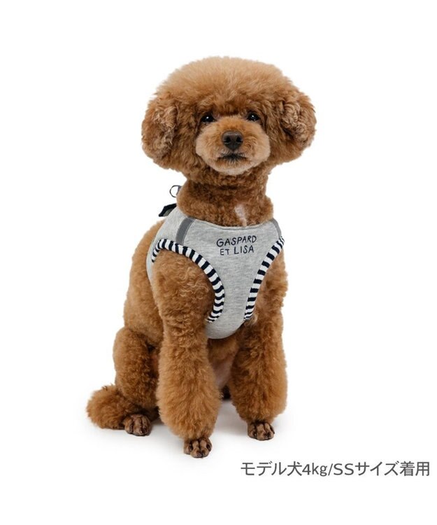 PET PARADISE リサとガスパール ベストハーネス 《エッフェル》 ３Ｓ グレー
