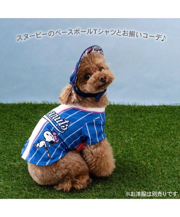 PET PARADISE スヌーピー デニム風キャップ 小型犬 ４Ｓ～３Ｓ / ＳＳ～Ｓ ネイビー