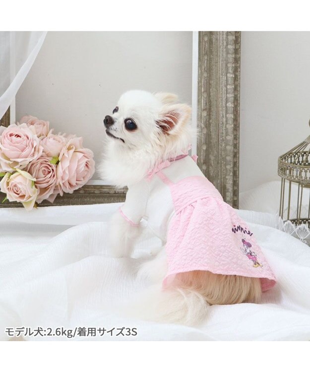 PET PARADISE  ディズニー ミニー ワンピース 《ぷくっと花柄》 小型犬 ぷくっと花柄
