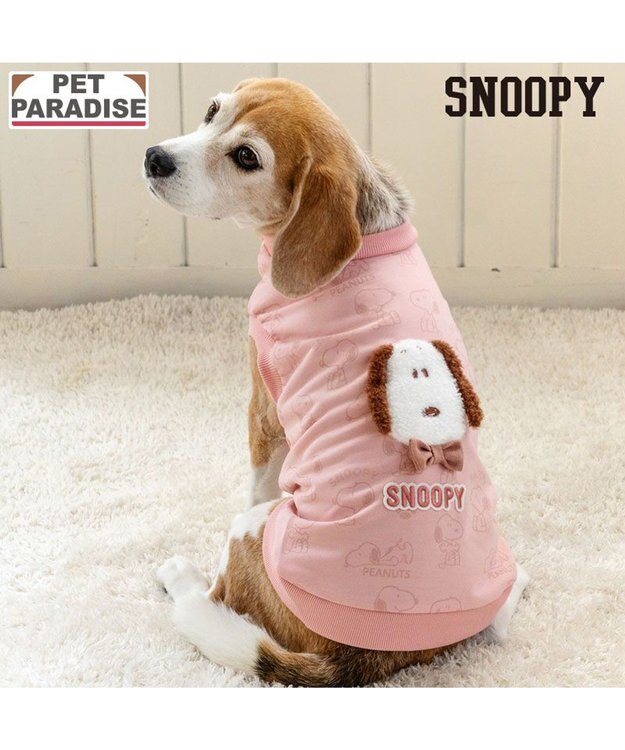 PET PARADISE スヌーピー 淡色トレーナー 《ピンク》 中型犬 ピンク