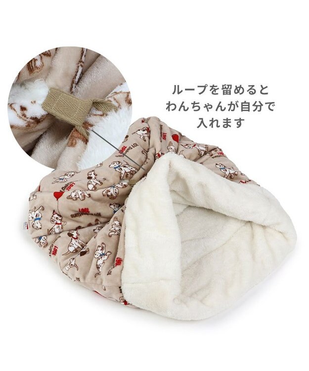 PET PARADISE ディズニー 101匹わんちゃん 筒形寝袋 遠赤外線 《風船柄》 42cm×70cm 風船柄