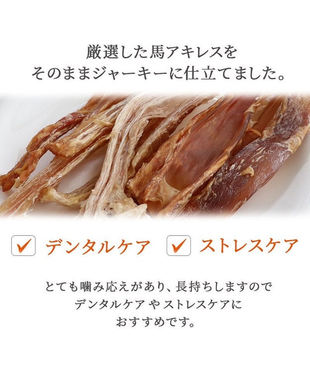 PET PARADISE 馬アキレス デンタル ジャーキー 100g 国産 -